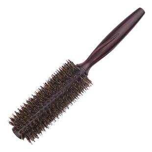 猪鬃毛梳子卷发梳子滚梳直发内扣空气刘海梨花圆筒受热卷梳发廊