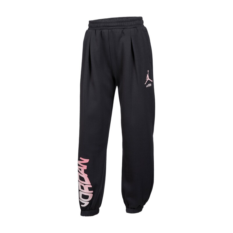 NIKE耐克女大童jordan运动训练休闲收口卫裤长裤JD2542250GS-002