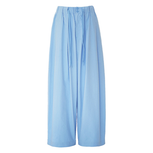 WellD '裤子比人宽一圈’的时髦松弛感  降落伞抽绳工装裤100%棉