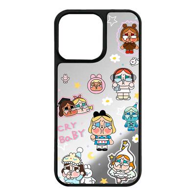 crybaby哭娃新款17promax手机壳镜面Magsafe磁吸适用iphone16高级感女15plus小众好看苹果13潮玩周边14promax