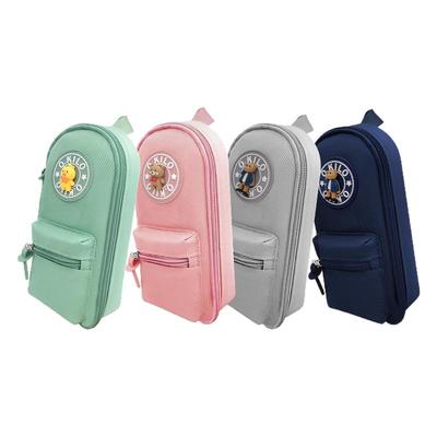 O.KILO新款儿童铅笔袋文具盒男孩女孩中小学生大容量简约高颜值帆布收纳笔盒