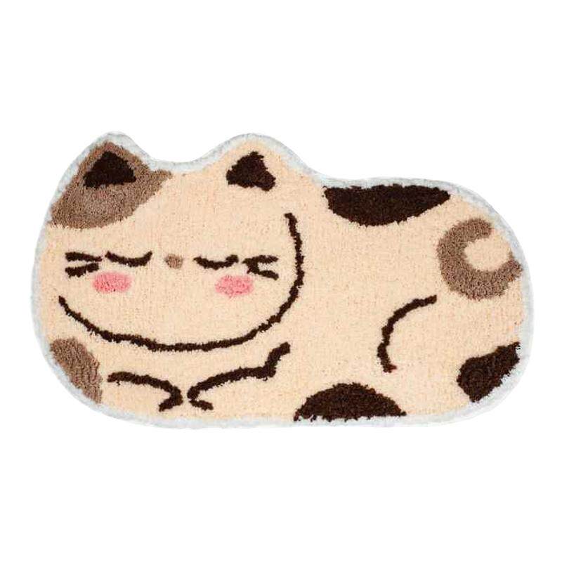 浴室可爱狗狗小猫植绒地毯吸水
