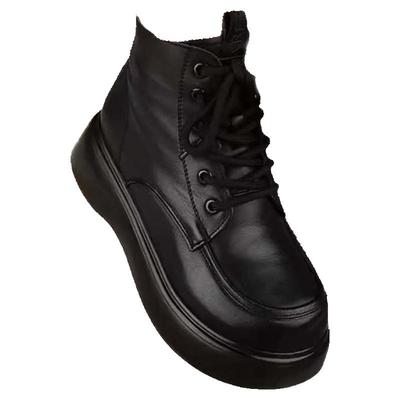 女士加绒保暖皮鞋马丁靴