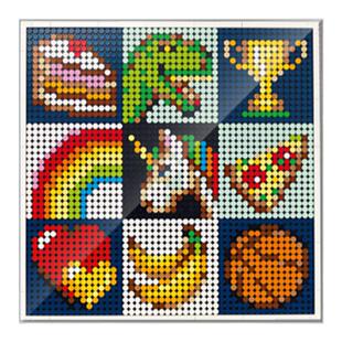 适用乐高马赛克亚克力展示盒防尘罩31202/31199积木透明展示相框