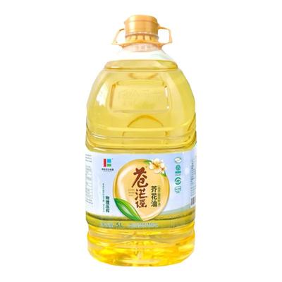 低芥酸菜籽油5升苍茫谣芥花油压榨食用家用桶装纯正呼伦贝尔L企标