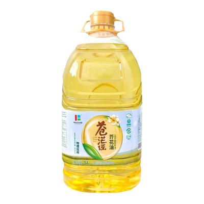 低芥酸菜籽油5升苍茫谣芥花油非转基因压榨食用家用桶装呼伦贝尔L