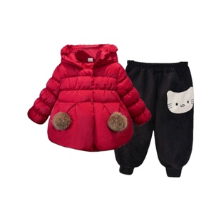 女童冬装棉服套装2026新款洋气时髦女宝秋冬季加厚女孩超好看外套