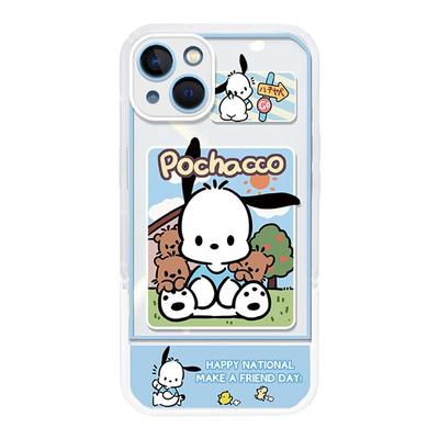 库洛米适用苹果15手机壳13隐形支架iPhone14Promax保护套12网红14plus全包防摔11pm的ip13Pro女款por 于max
