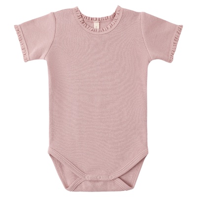 新色Lttle家 美国quincy mae SS26儿童polo领包屁衣花苞裤帽子
