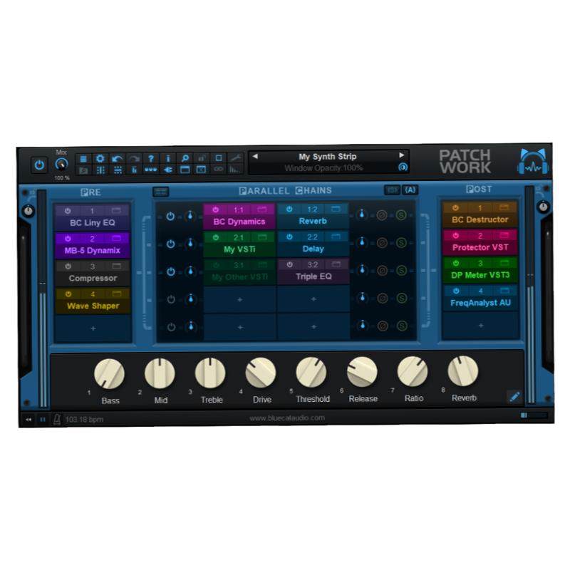 蓝猫桥接Blue Cats PatchWork插件PT桥接工具效果器Win/Mac包安装