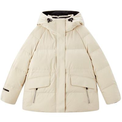 太平鸟御寒三防羽绒服女2025年新款90白鸭绒收腰外套品质感户外