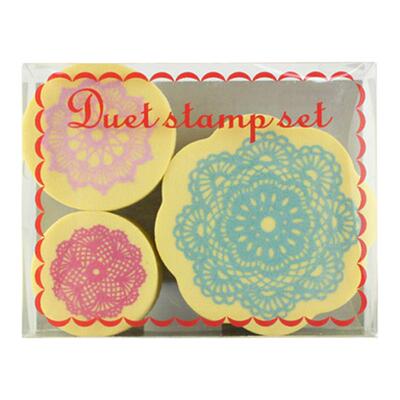 套色花纹KODOMONOKAo泡棉印章