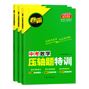 2026届卷霸中考压轴题特训数学物理化学全解析初中专项训练精讲练七八九年级初一二三总复习2026中考真题大函数几何题专题突破练习