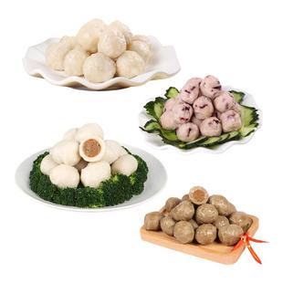 雄丰火锅丸子撒尿肉丸包心鱼丸仿墨鱼丸章鱼丸关东煮食材500g