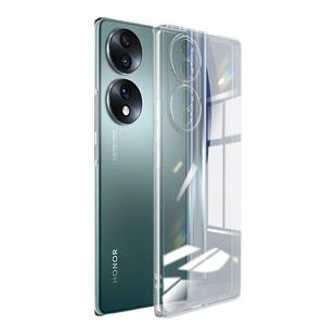 适用荣耀70手机壳honor80华为透明超薄荣耀90/100新款70pro+硅胶80se保护套gt男女全包防摔曲面屏专用软外壳