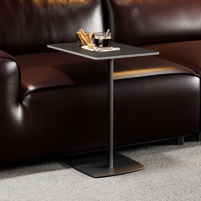 现代轻奢岩板沙发边几简约客厅角几卧室床头边桌可移动方形小茶桌