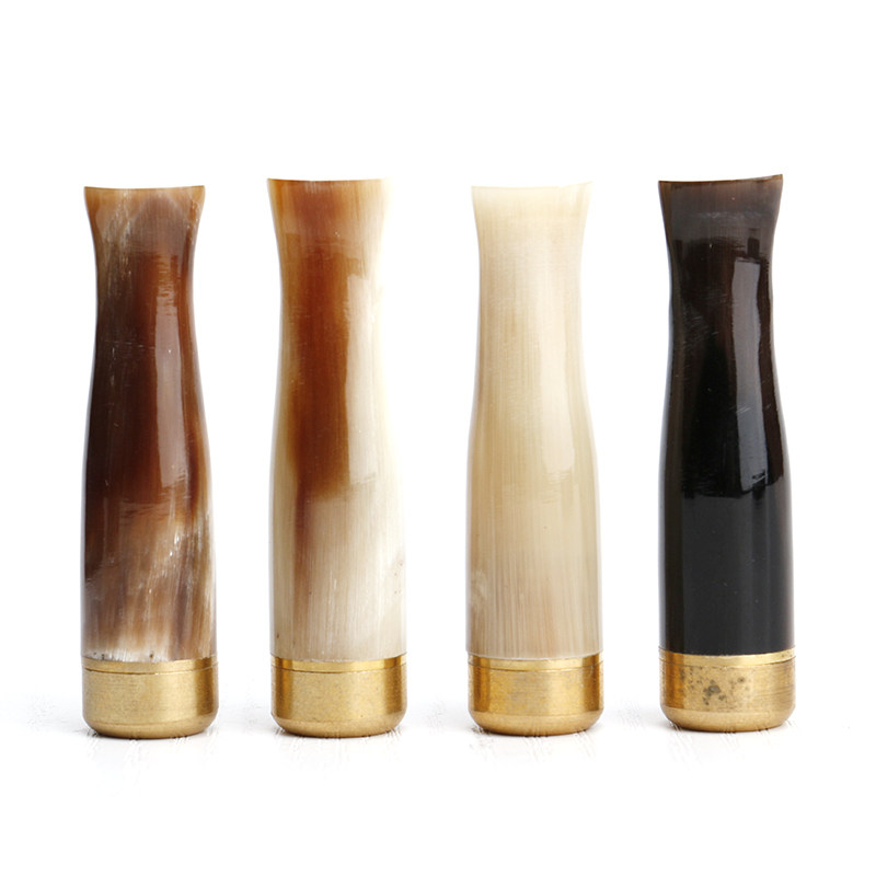 天然牛角烟嘴过滤器迷你短款粗中细三用循环清洗型过滤嘴高档男士