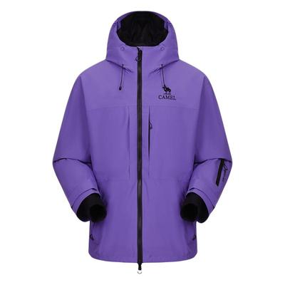 骆驼户外单板滑雪服男女款2025冬季全压胶防水防寒夹棉冲锋衣外套