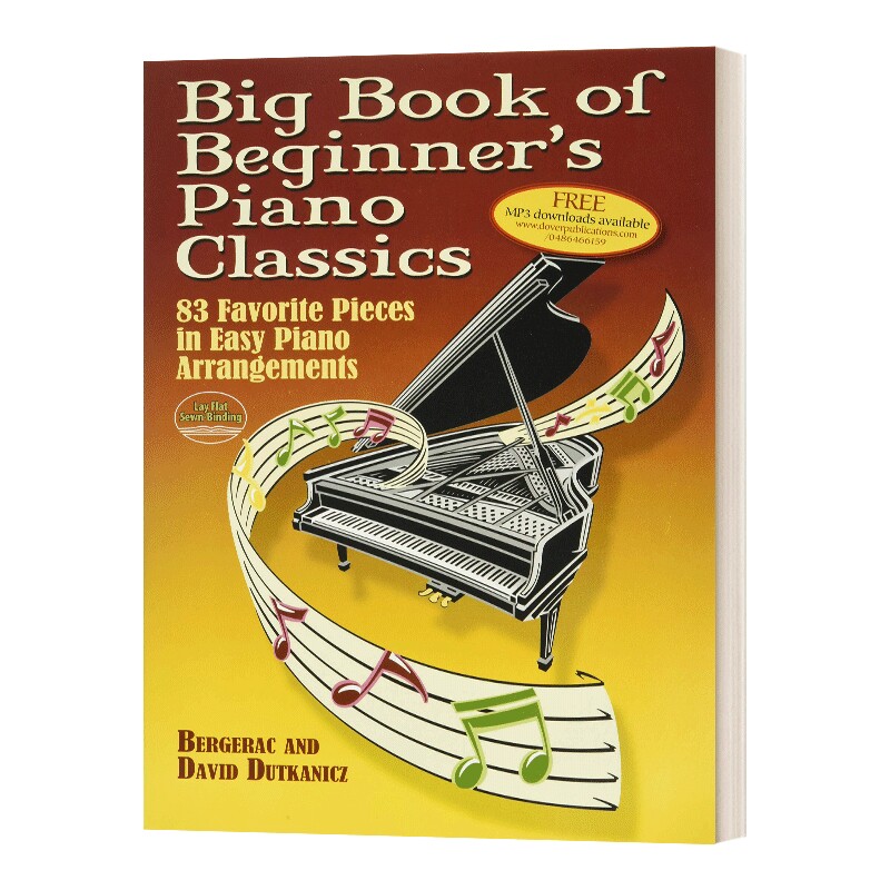 英文原版 Big Book of Beginner's Piano Classics 初学者钢琴经典大书 83首最喜欢的钢琴编曲 英文版 进口英语原版书籍