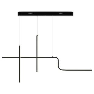 雷士照明一字餐厅吊灯现代极简大气长条吧台餐桌意式高级新款灯具