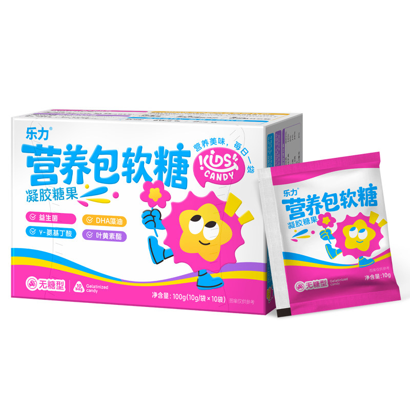 乐力dha藻油益生菌儿童营养包