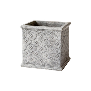 北欧风格室内花盆花园阳台庭院花箱绿植盆栽方形镁泥质感装饰花器