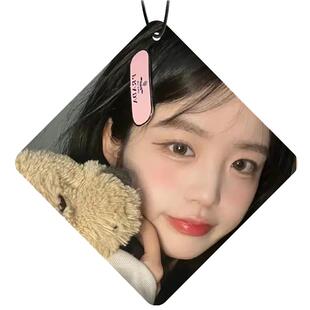 网红照片定制汽车香片挂式网红车载香薰车内挂件香水淡香氛装饰品