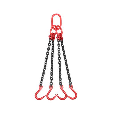 起重钢管吊钩挂钩吊具锰钢大链条吊索具行车吊装吊链加粗双腿四腿