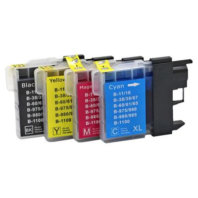 DAT适用兄弟LC39墨盒MCF-J265W J410 J140W J315打印机墨盒MFC615W MFC-490CW MFC-5890CN墨水LC975BK墨盒CMY