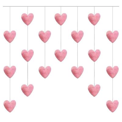 湘琴同款爱心门帘装饰挂帘免打孔