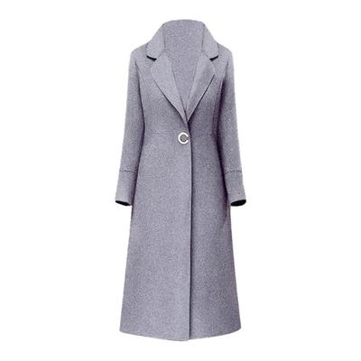 山羊绒中长款通勤毛呢外套