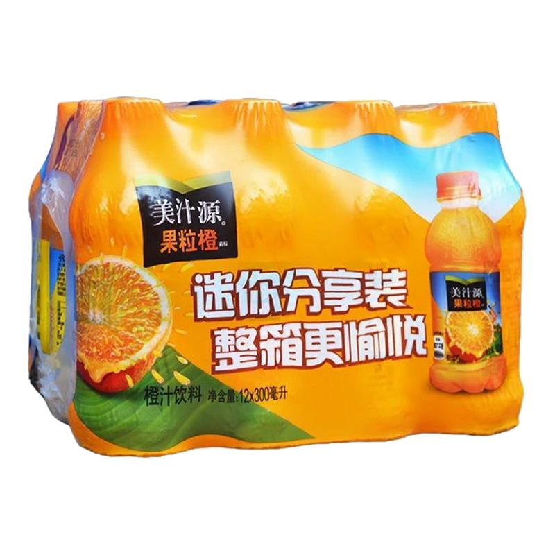美汁源果粒橙300ml*6瓶果果味/风味/果汁饮料