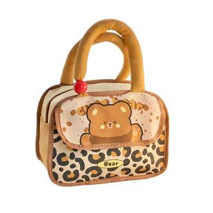 可爱手提便当包保温铝箔多口袋学生上班族午餐包收纳包饭盒袋女生