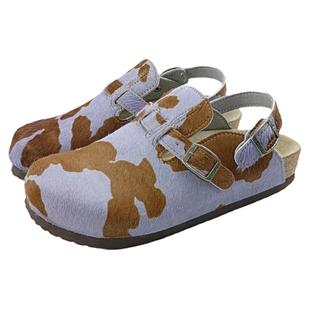 岛外DAOWAI勃肯鞋马毛皮两穿软木包头拖复古时尚潮流kay博肯鞋女