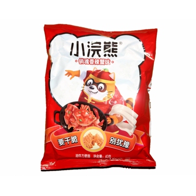 统一小浣熊香辣蟹味干脆面整箱