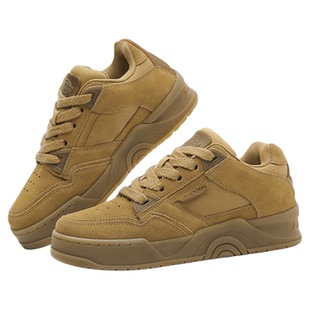 田嘉瑞同款Dickies板鞋女鞋冬小麦色厚底休闲鞋白色鞋子百搭潮鞋