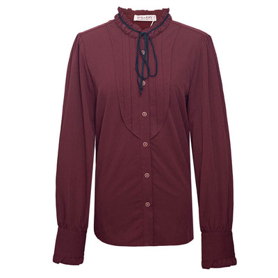 D-HARRY/迪哈利深红色长袖衬衫