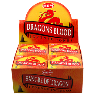 印度进口HEM Dragons Blood龙血塔香净化冥想熏香家用静心安神香