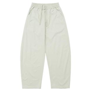 BD健美站加绒加厚美式重磅弯刀裤男宽松大码梭织运动长裤男冬季