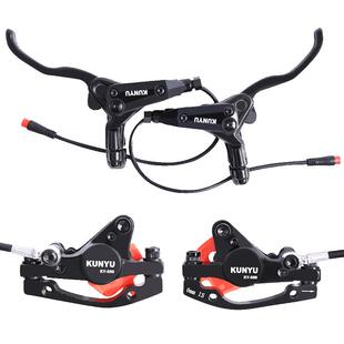 希洛普电动滑板车油刹右侧反向油压碟刹器液压刹车器改装断电新日