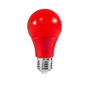 LED彩色灯泡E27红光绿蓝暖黄橙粉紫色直播装饰酒吧ktv灯笼节能灯