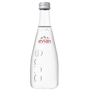 法国依云矿泉水玻璃瓶 750ml*12瓶整箱进口evian天然弱碱性水