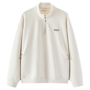 森马国博衍艺联名系列卫衣男春装2026新款商场同款森柔立领情侣装