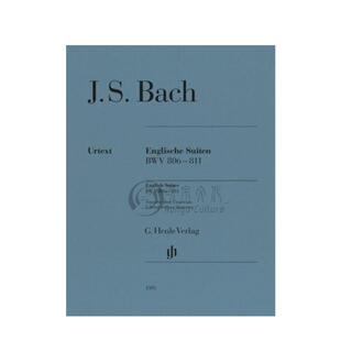 巴赫 英国组曲BWV806-811 钢琴独奏无指法 施特格利希编辑版 全集和分册可选 亨乐原版乐谱书 Bach English Suites piano solo