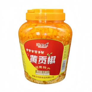 湘村妹湖南黄贡椒衡东特产黄剁椒辣椒酱蒸双色鱼头酱脆肚商用调料