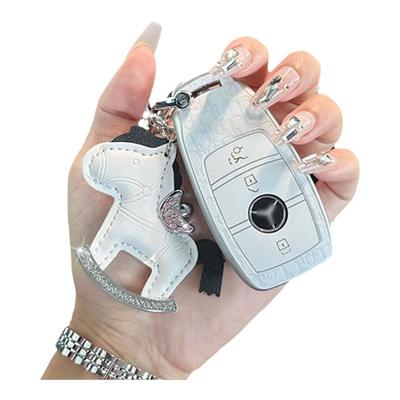 奔驰钥匙套高端镶钻扣女神壳GLC