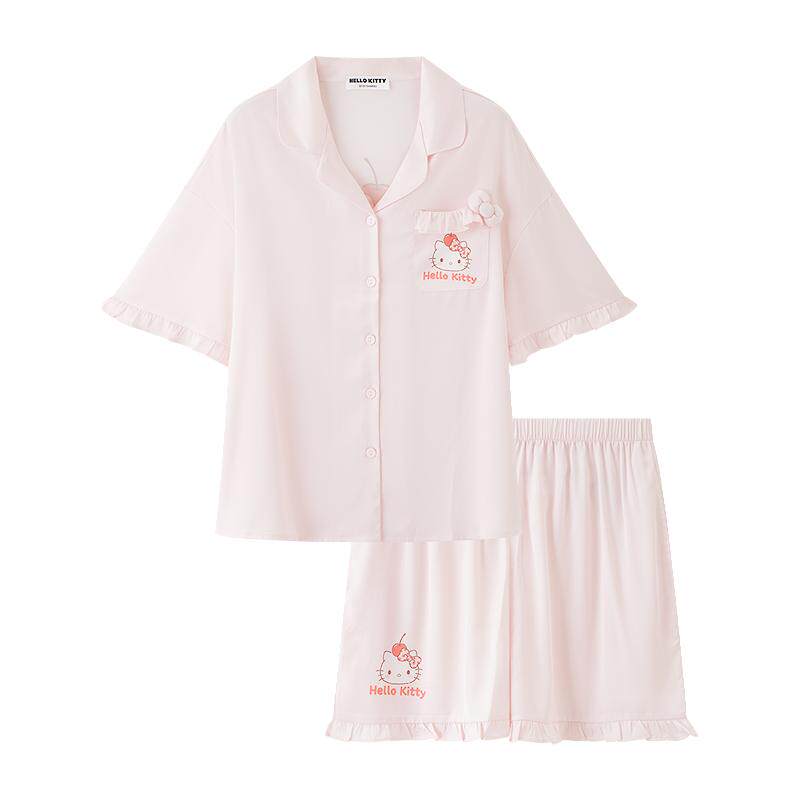 【HELLO KITTY官方正版授权系列】女夏季宽松套装家居服522787