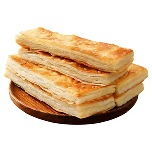 山东烤排素排火烧千层饼酥软烧饼手工自制早餐主食儿童馍馒头特产