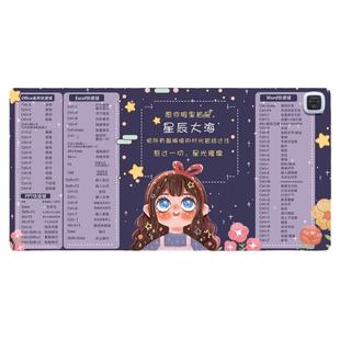 加热鼠标垫办公快捷键超大发热办公室暖手电脑桌面恒温定制暖桌垫