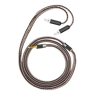 铜银混编HD800升级线四针卡侬平衡4.4mm HD800s平衡耳机升级线
